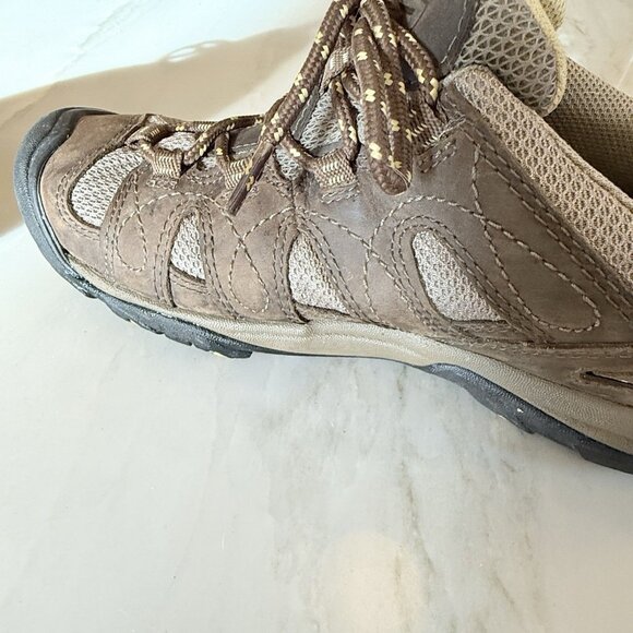 Keen Hiking Shoes Womens 7 Shasta Brown Leather Waterproof Round Toe Outdoor - Picture 8 of 10